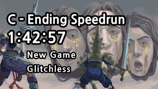 Blasphemous C Ending Speedrun 14257  NG Glitchless [upl. by Grania]