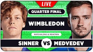 SINNER vs MEDVEDEV  Wimbledon 2024 Quarter Final  LIVE Tennis Talk Watchalong [upl. by Bjork]