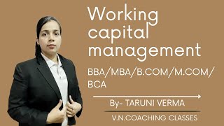 L6 types of working capital working capital management [upl. by Borreri]