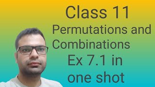 Permutation and Combination  Class 11 CBSE Maths  Chapter 7  Ex 71 math ka jugad [upl. by Burrus704]