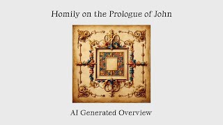 Overview Homily on the Prologue of the Gospel According to John  John Scotus Eriugena AI Summary [upl. by Gregoire]