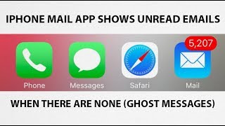 HowTo Fix iPhone iOS Mail App Showing Unread Emails When There Arent Any Ghost Messages [upl. by Blithe959]