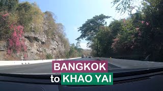 Driving from Bangkok to Khao Yai in 2022 January [upl. by Domella]