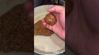 PART 2 DATES AND SESAME LADDOO punjabi food foodlover foodblogger viralreels [upl. by Orecul]