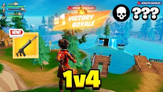 GANANDO CON UN AFK TRES VS SQUAD FORTNITE RECARGA CERO CONSTRUCCION INCREIBLE [upl. by Silloh]