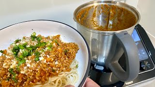 EASY Fresh Spaghetti pasta with Bolognese Sauce recipe in TOKIT OMNI COOK food processor [upl. by Eiramyma]