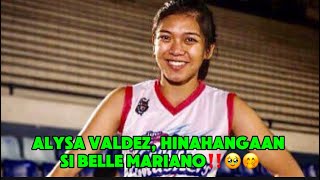 ALYSA VALDEZ HINAHANGAAN SI BELLE MARIANO‼️🤭🥹 [upl. by Adnowal]