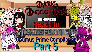 Dark Deception React to Transformers Animated by DafuqBoom  Gacha Club  Part 5 [upl. by Matta]