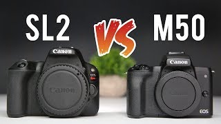 Canon M50 vs Canon SL2 Ultimate Comparison [upl. by Granthem]