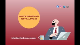 NOVITA IMPORTANTI RESTO AL SUD 20 wwwdottorbusinesscom [upl. by Halilad]