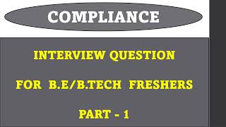 What is Compliance  Why We Require Compliance  Interview Questions  Rajbir Singh [upl. by Elatsyrk539]