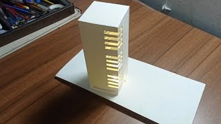 paper architecture  paper sculpture  kirigami [upl. by Oidgime782]