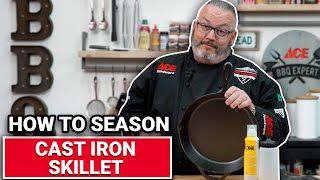 How To Season Cast Iron Skillet  Ace Hardware [upl. by Querida612]