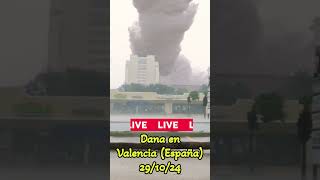 Tornado 🌪️⚡ durante la Dana en Valencia España  última hora news [upl. by Ylac368]