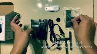 How to assemble JENECA XP03B external hanging filter for aquarium [upl. by Varuag]