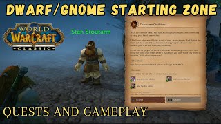 Wow Classic Starting Zone DwarfGnome 15  Feel it  Pick your Race and Class  Quests and Gameplay [upl. by Yrod]