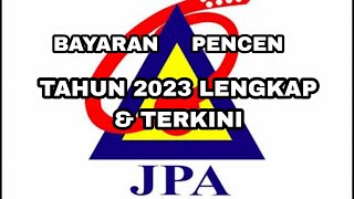 Tarikh bayaran pencen penjawat awam tahun 2023 Terkini [upl. by Welsh220]