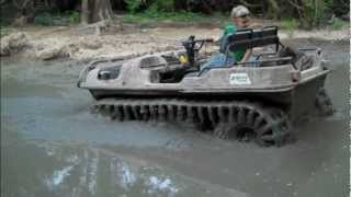 Argo 6x6 with Adair tracks in VERY BAD pudding mud at river run atv park [upl. by Ittam]