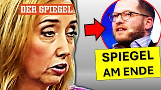 🚨LÜGE FLIEGT AUF🚨 SPIEGEL CHEFIDEOLOGIN AMANN VON JULIAN REICHELT LIVE ENTLARVT [upl. by Atsed]