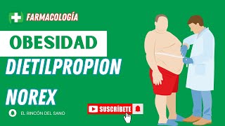 Dietilpropion NOREX  Farmacología Tratamiento Obesidad [upl. by Aiouqes]