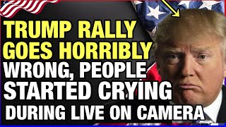 TRUMP RALLY GOES HORRIBLY WRONG PEOPLE STARTED CRYING [upl. by Dranik17]