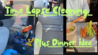 Time Lapse Cleaning  Simple Dinner Idea [upl. by Ahsitil]