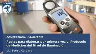 PAUTAS PARA ELABORAR POR PRIMERA VEZ EL PROTOCOLO DE MEDICIÓN DEL NIVEL DE ILUMINACIÓN [upl. by Husch827]