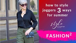 how to style joggers three ways for summer [upl. by Lowis]