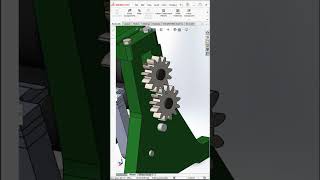 Gear Solidworks motion cadcam machine [upl. by Idroj503]