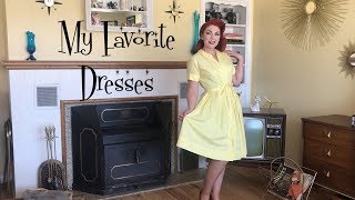 My FAVORITE DressesVintage 1950s [upl. by Fidellia]