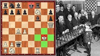 Brutal Mate 9 Year Old Reshevsky Gives A Chess Simul [upl. by Arvell168]