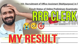 😭⬆️🎯MY IBPS RRB CLERK RESULT 2024IBPS RRB OFFICE ASSISTANT RESULTMY RRB CLERK RESULTIBPS RRB [upl. by Ave]