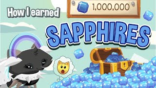 How I earned 1000000 SAPPHIRES in Animal Jam Play Wild [upl. by Nahraf]