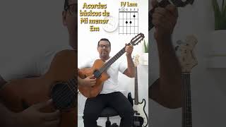 Acordes básicos de Mi menor SaidSosa glosarioDeAcordes guitarra acordes Mim [upl. by Heidie]