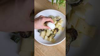 PÂTES AU CITRON courgettes et œuf mollet 🍋 [upl. by Hershell]