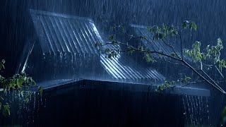 ⚡ Strong Rain Thunderstorm Sounds for Sleeping  Heavy Rain amp Intense Thunder on Old House at Night [upl. by Merriman]