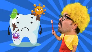 Brush your teeth song  Brush Brush Up and Down song  Fun Tooth Brushing Routine for Kidsquot [upl. by Dunseath]