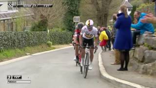 Henao attacks  LiègeBastogneLiège 2017 [upl. by Free176]