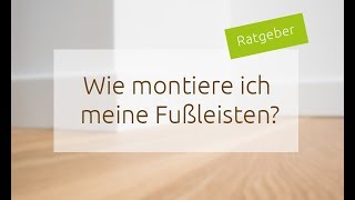 Fußleisten anbringen  was tun bei unebenen Wänden  Verlegetipps  SOVIDA [upl. by Emirej]