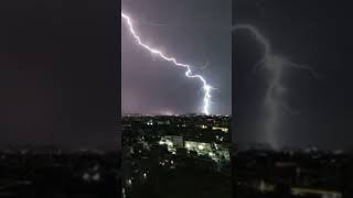 B5 LIGHTNING 4K videos⚡⛈lightning storm weather thunderstorm [upl. by Dailey]