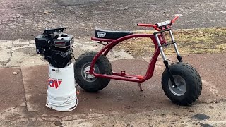 200 BUDGET Minibike Build Part 2 Installing Predator 212cc amp Throttle Setup [upl. by Hyacinthe]