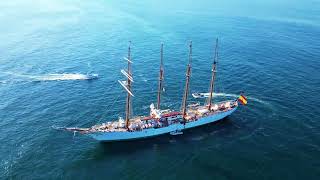 Juan Sebastián de Elcano Sail Ship Currently in the port of Manzanillo Mexico [upl. by Fenn]