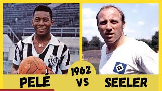 Pelé Vs Uwe Seeler 1962  Santos x Hamburgo [upl. by Anthea]