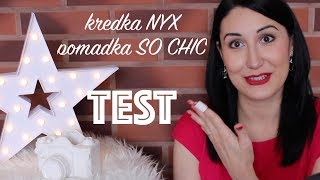 TEST kredka do brwi NYX i pomadka SO CHIC [upl. by Robina]