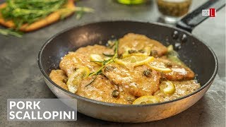 Pork Scallopini with Capers  Food Channel L Recipes [upl. by Bennir]