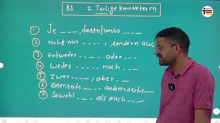 Alle Doppelkonjunktionen  Zweiteilige Konnektoren explained in Hindi  B1 B2 Deutscche Grammatik [upl. by Xela]