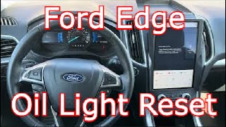 2023 Ford Edge  Oil Light Maintenance Reset [upl. by Lareneg]