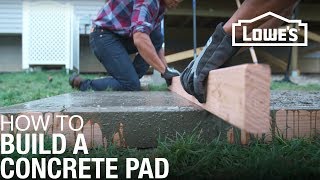 How To Build a Concrete Pad [upl. by Nauqyaj584]