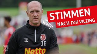 Joe Enochs nach Testspiel gegen DJK Vilzing  Jahnelf Hautnah [upl. by Gibert]