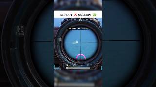 Red dot ❌ 6x scope ✅shortvideo bgmi pubgmobile viralshorts pubg [upl. by Berner]